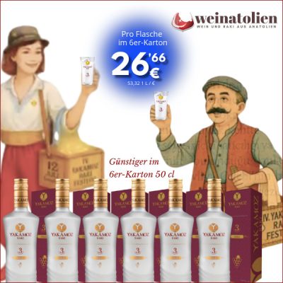 Yakamoz Premium Turkish Raki – 6er Sparpaket