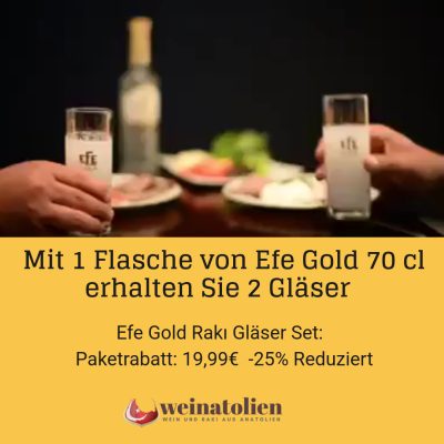 Efe Gold & Efe Gläser Set