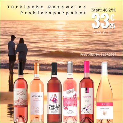 Türkische Roseweine – Probiersparpaket